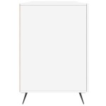 vidaXL Birou, alb extralucios, 140x50x75 cm, lemn compozit