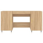 vidaXL Birou, stejar sonoma, 140x50x75 cm, lemn compozit