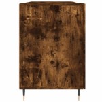 vidaXL Birou, stejar afumat, 140x50x75 cm, lemn compozit