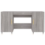 vidaXL Birou, gri sonoma, 140x50x75 cm, lemn compozit