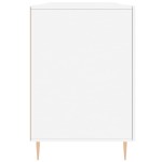 vidaXL Birou, alb, 140x50x75 cm, lemn compozit
