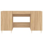 vidaXL Birou, stejar sonoma, 140x50x75 cm, lemn compozit