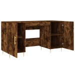 vidaXL Birou, stejar afumat, 140x50x75 cm, lemn compozit vidaXL Birou, stejar afumat, 140x50x75 cm, lemn compozit