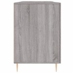 vidaXL Birou, gri sonoma, 140x50x75 cm, lemn compozit