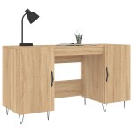 vidaXL Birou, stejar sonoma, 140x50x75 cm, lemn compozit
