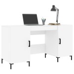 vidaXL Birou, alb, 140x50x75 cm, lemn compozit vidaXL Birou, alb, 140x50x75 cm, lemn compozit