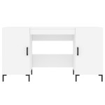 vidaXL Birou, alb, 140x50x75 cm, lemn compozit vidaXL Birou, alb, 140x50x75 cm, lemn compozit