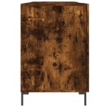 vidaXL Birou, stejar afumat, 140x50x75 cm, lemn compozit