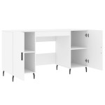 vidaXL Birou, alb, 140x50x75 cm, lemn compozit