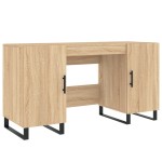 vidaXL Birou, stejar sonoma, 140x50x75 cm, lemn compozit