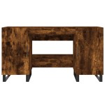 vidaXL Birou, stejar afumat, 140x50x75 cm, lemn compozit