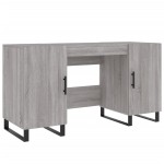 vidaXL Birou, gri sonoma, 140x50x75 cm, lemn compozit