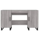 vidaXL Birou, gri sonoma, 140x50x75 cm, lemn compozit