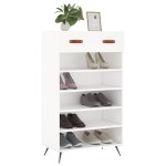 vidaXL Pantofar, alb, 60x35x105 cm, lemn compozit vidaXL Pantofar, alb, 60x35x105 cm, lemn compozit