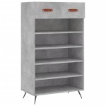 vidaXL Pantofar, gri beton, 60x35x105 cm, lemn compozit