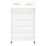 vidaXL Pantofar, alb, 60x35x105 cm, lemn compozit vidaXL Pantofar, alb, 60x35x105 cm, lemn compozit
