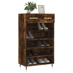 vidaXL Pantofar, stejar afumat, 60x35x105 cm, lemn compozit