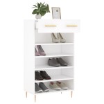 vidaXL Pantofar, alb, 60x35x105 cm, lemn compozit vidaXL Pantofar, alb, 60x35x105 cm, lemn compozit