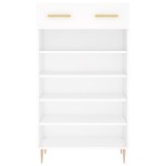vidaXL Pantofar, alb, 60x35x105 cm, lemn compozit vidaXL Pantofar, alb, 60x35x105 cm, lemn compozit