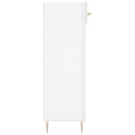 vidaXL Pantofar, alb extralucios, 60x35x105 cm, lemn prelucrat