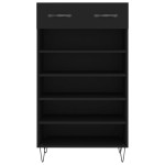 vidaXL Pantofar, negru, 60x35x105 cm, lemn compozit vidaXL Pantofar, negru, 60x35x105 cm, lemn compozit