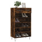 vidaXL Pantofar, stejar afumat, 60x35x105 cm, lemn compozit vidaXL Pantofar, stejar afumat, 60x35x105 cm, lemn compozit