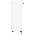 vidaXL Pantofar, alb extralucios, 60x35x105 cm, lemn prelucrat