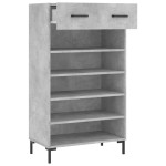 vidaXL Pantofar, gri beton, 60x35x105 cm, lemn compozit vidaXL Pantofar, gri beton, 60x35x105 cm, lemn compozit