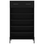 vidaXL Pantofar, negru, 60x35x105 cm, lemn compozit vidaXL Pantofar, negru, 60x35x105 cm, lemn compozit