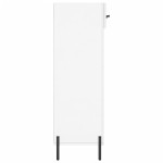 vidaXL Pantofar, alb extralucios, 60x35x105 cm, lemn prelucrat