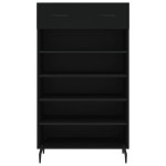 vidaXL Pantofar, negru, 60x35x105 cm, lemn compozit vidaXL Pantofar, negru, 60x35x105 cm, lemn compozit