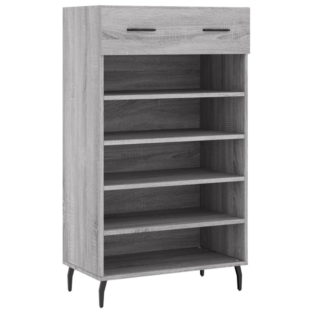 vidaXL Pantofar, gri sonoma, 60x35x105 cm, lemn prelucrat