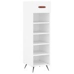 vidaXL Pantofar, alb, 30x35x105 cm, lemn compozit vidaXL Pantofar, alb, 30x35x105 cm, lemn compozit