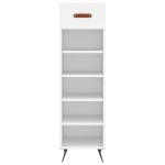vidaXL Pantofar, alb, 30x35x105 cm, lemn compozit vidaXL Pantofar, alb, 30x35x105 cm, lemn compozit