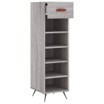 vidaXL Pantofar, gri sonoma, 30x35x105 cm, lemn compozit vidaXL Pantofar, gri sonoma, 30x35x105 cm, lemn compozit
