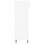 vidaXL Pantofar, alb extralucios, 30x35x105 cm, lemn prelucrat