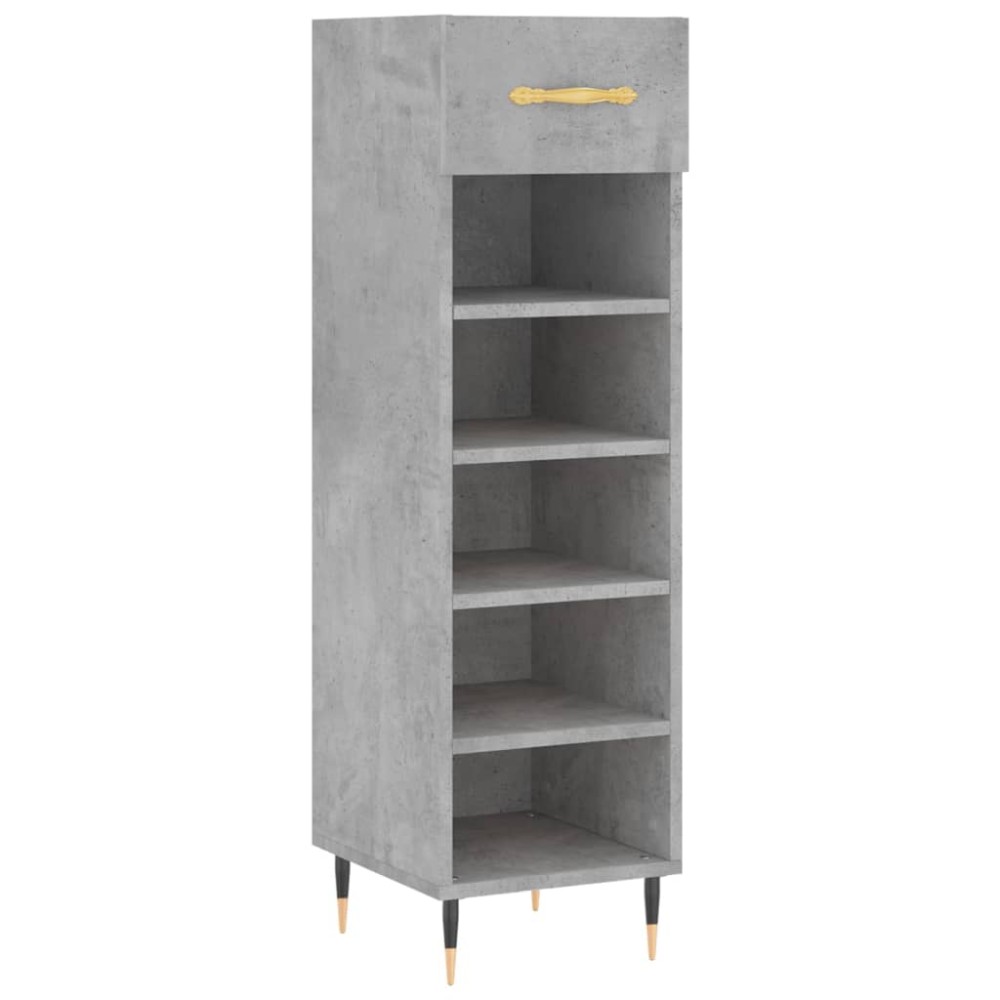 vidaXL Pantofar, gri beton, 30x35x105 cm, lemn compozit