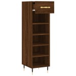 vidaXL Pantofar, stejar maro, 30x35x105 cm, lemn compozit