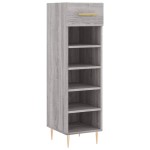 vidaXL Pantofar, gri sonoma, 30x35x105 cm, lemn compozit vidaXL Pantofar, gri sonoma, 30x35x105 cm, lemn compozit