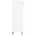 vidaXL Pantofar, alb extralucios, 30x35x105 cm, lemn prelucrat
