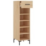 vidaXL Dulap de pantofi stejar Sonoma 30x35x105 cm lemn prelucrat vidaXL Dulap de pantofi stejar Sonoma 30x35x105 cm lemn prelucrat