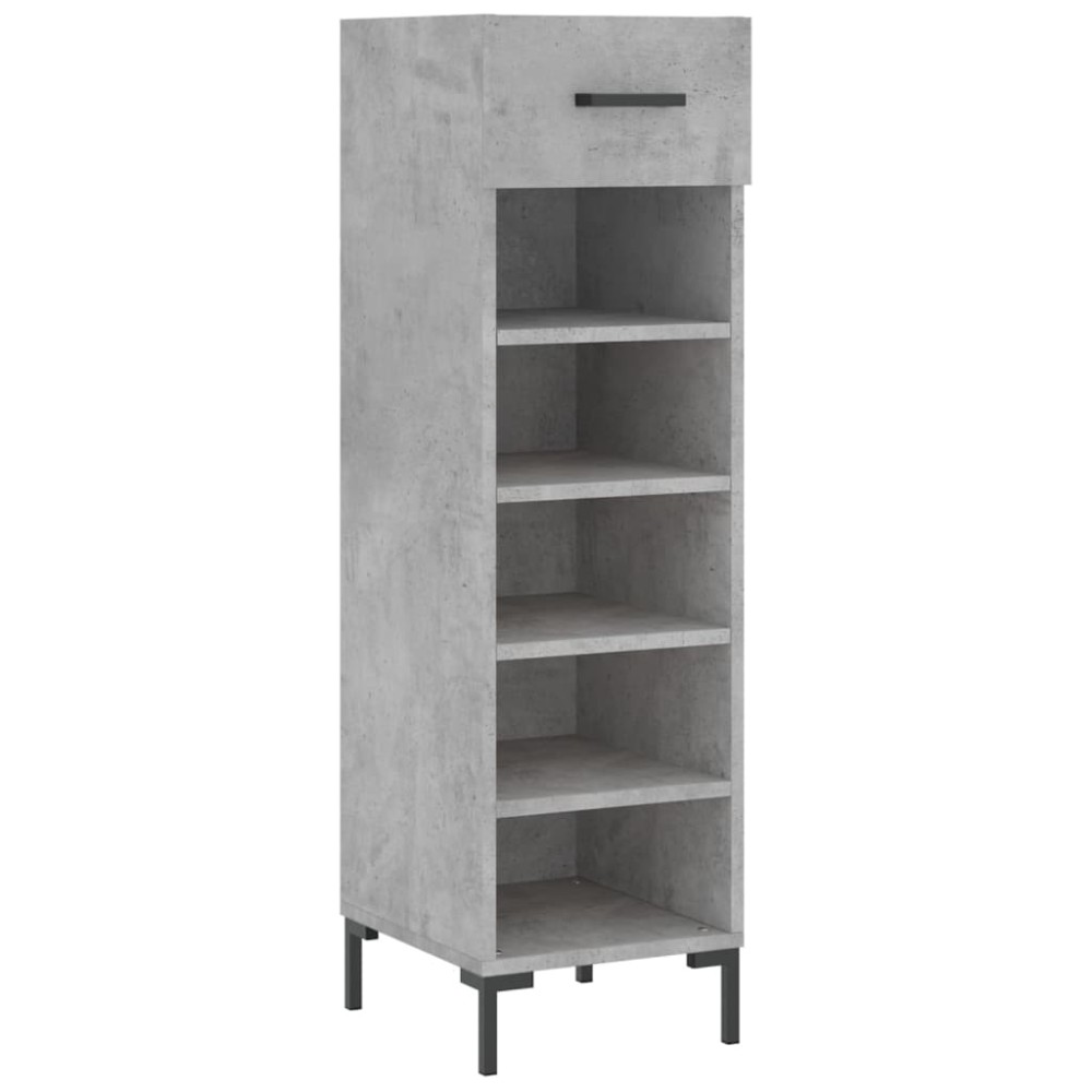 vidaXL Pantofar, gri beton, 30x35x105 cm, lemn compozit