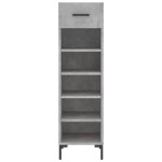vidaXL Pantofar, gri beton, 30x35x105 cm, lemn compozit vidaXL Pantofar, gri beton, 30x35x105 cm, lemn compozit