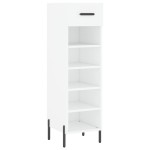 vidaXL Pantofar, alb, 30x35x105 cm, lemn compozit