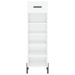 vidaXL Pantofar, alb extralucios, 30x35x105 cm, lemn prelucrat vidaXL Pantofar, alb extralucios, 30x35x105 cm, lemn prelucrat