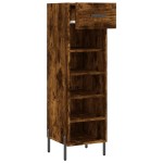 vidaXL Pantofar, stejar afumat, 30x35x105 cm, lemn compozit vidaXL Pantofar, stejar afumat, 30x35x105 cm, lemn compozit
