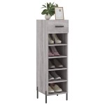 vidaXL Pantofar, gri sonoma, 30x35x105 cm, lemn compozit vidaXL Pantofar, gri sonoma, 30x35x105 cm, lemn compozit