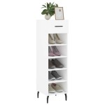 vidaXL Pantofar, alb, 30x35x105 cm, lemn compozit vidaXL Pantofar, alb, 30x35x105 cm, lemn compozit