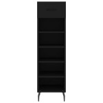 vidaXL Pantofar, negru, 30x35x105 cm, lemn compozit vidaXL Pantofar, negru, 30x35x105 cm, lemn compozit