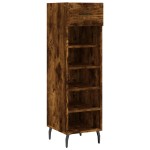 vidaXL Pantofar, stejar afumat, 30x35x105 cm, lemn compozit vidaXL Pantofar, stejar afumat, 30x35x105 cm, lemn compozit